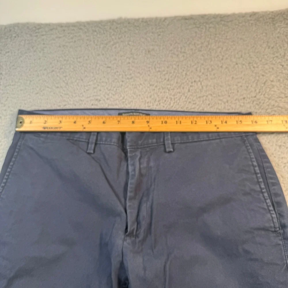 Banana Republic Fulton Chino Pants Mens 32x28 Navy Blue Skinny Fit Stretch